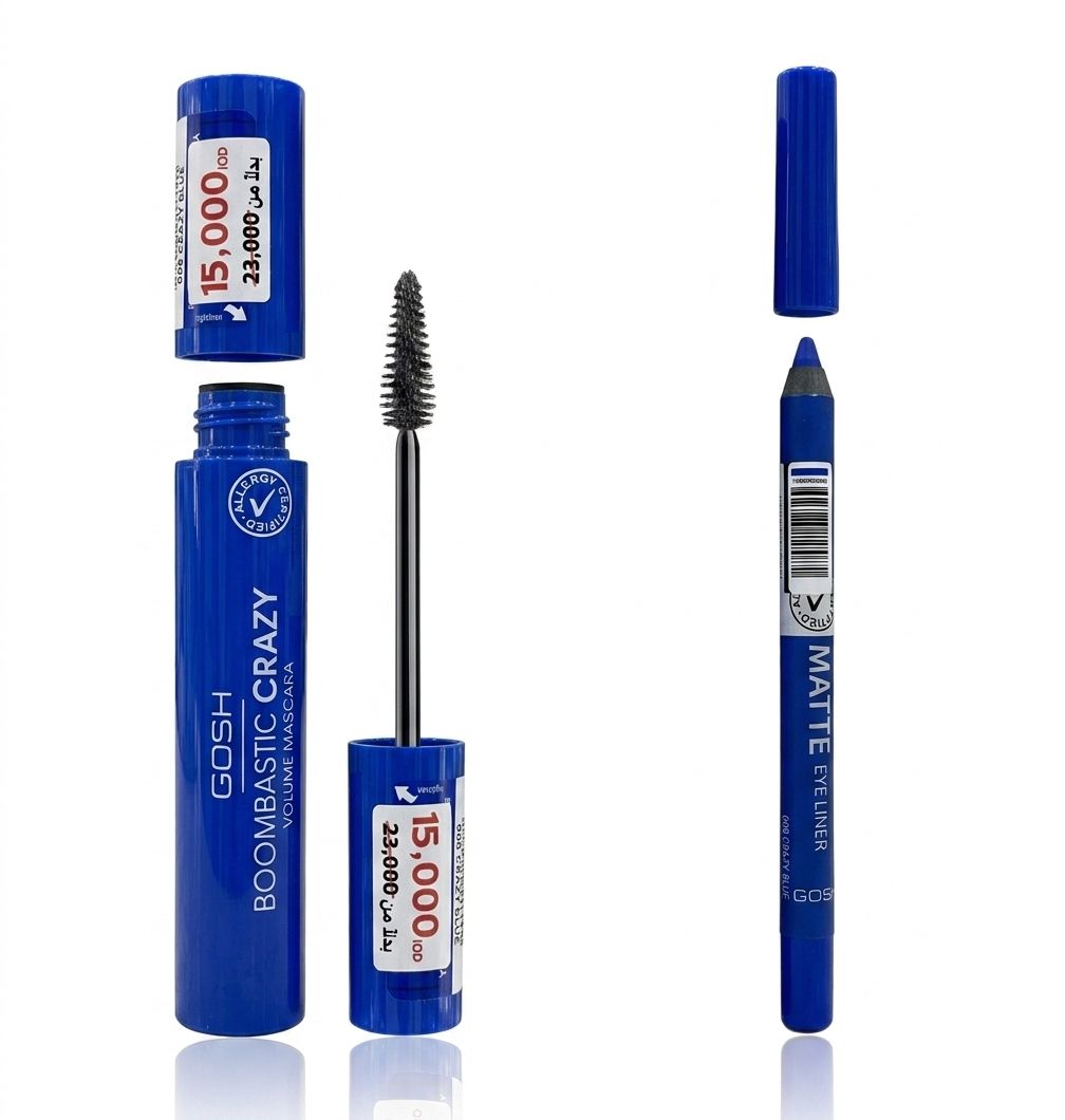 GOSH BOOMBASTIC CRAZY VOLUME MASCARA  گوش عرض ماسكارا + كحل للعيون